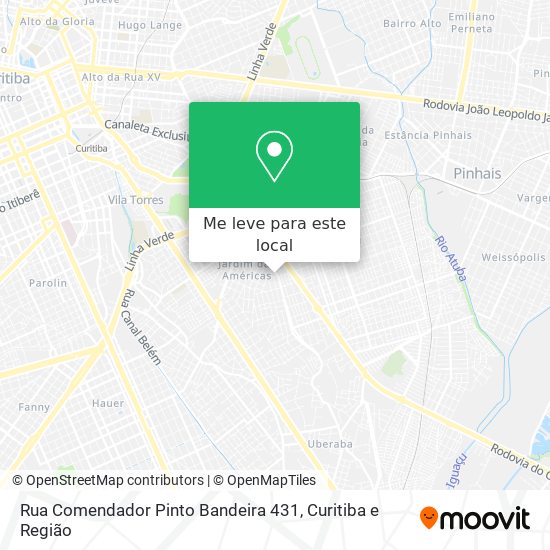 Rua Comendador Pinto Bandeira 431 mapa