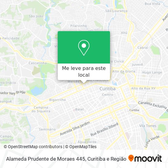 Alameda Prudente de Moraes 445 mapa