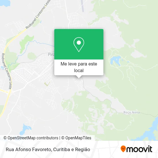 Rua Afonso Favoreto mapa