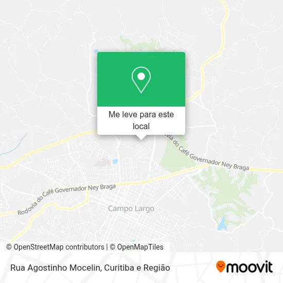 Rua Agostinho Mocelin mapa