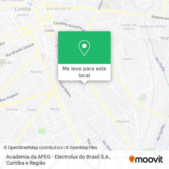 Academia da AFEG - Electrolux do Brasil S.A. mapa