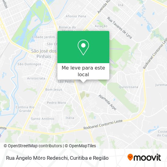 Rua Ângelo Môro Redeschi mapa