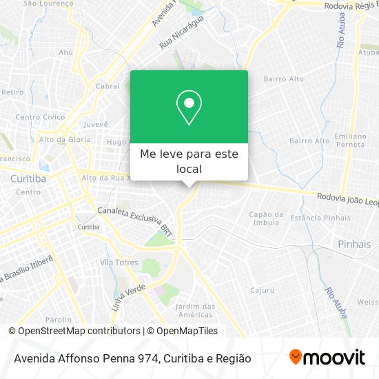 Avenida Affonso Penna 974 mapa