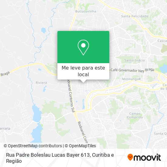 Rua Padre Boleslau Lucas Bayer 613 mapa