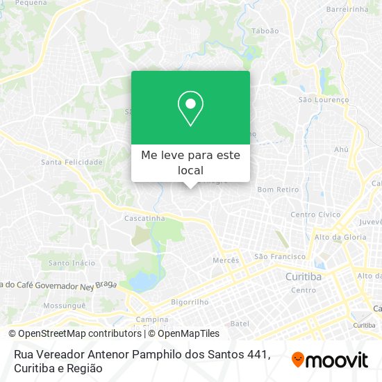 Rua Vereador Antenor Pamphilo dos Santos 441 mapa