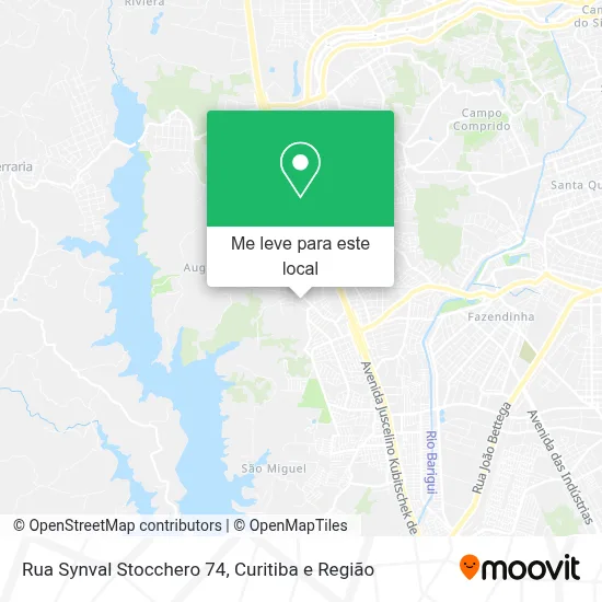 Rua Synval Stocchero 74 mapa