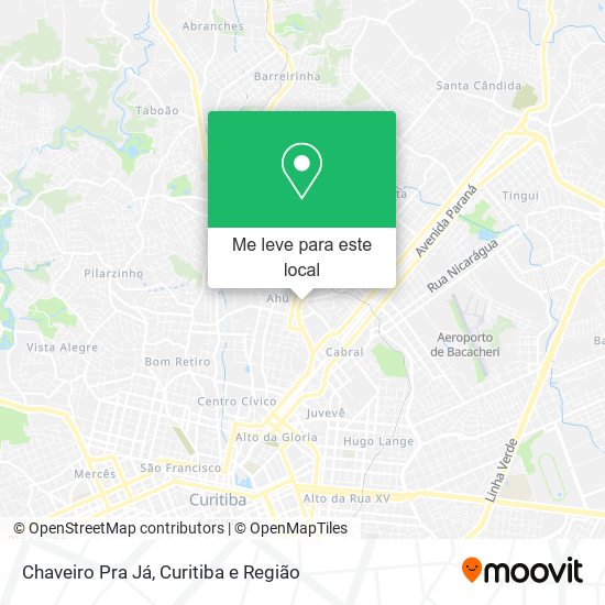 Chaveiro Pra Já mapa