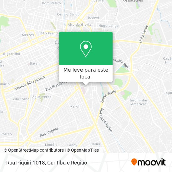 Rua Piquiri 1018 mapa