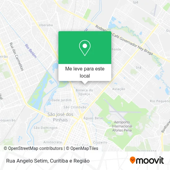 Rua Angelo Setim mapa