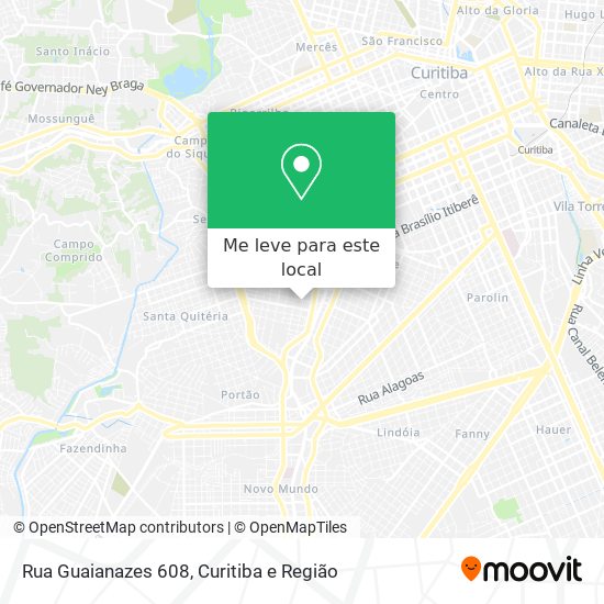 Rua Guaianazes 608 mapa