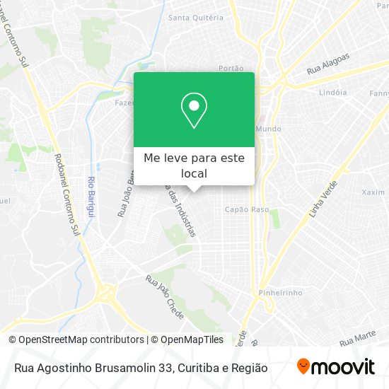 Rua Agostinho Brusamolin 33 mapa