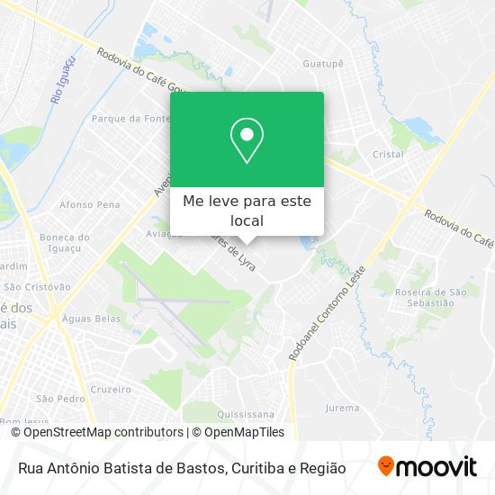 Rua Antônio Batista de Bastos mapa