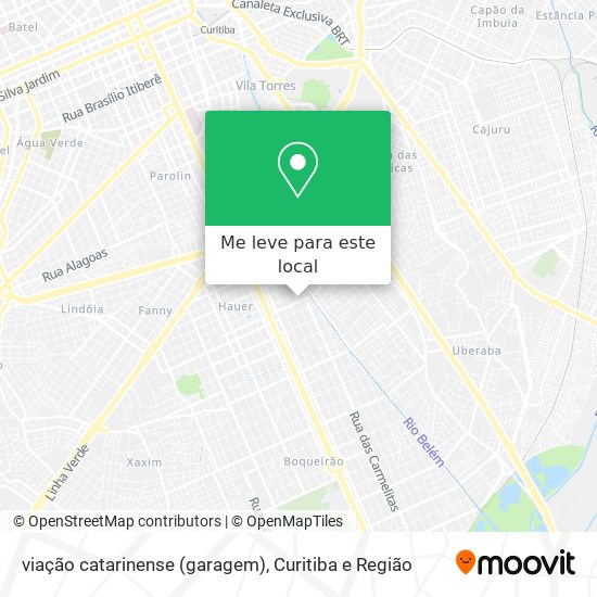 viação catarinense (garagem) mapa