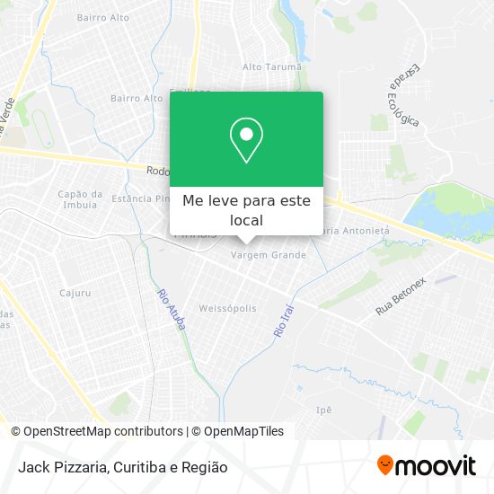 Jack Pizzaria mapa