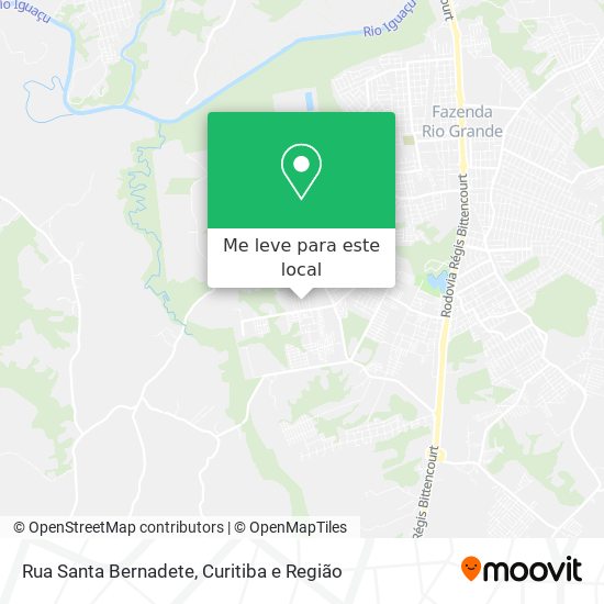 Rua Santa Bernadete mapa