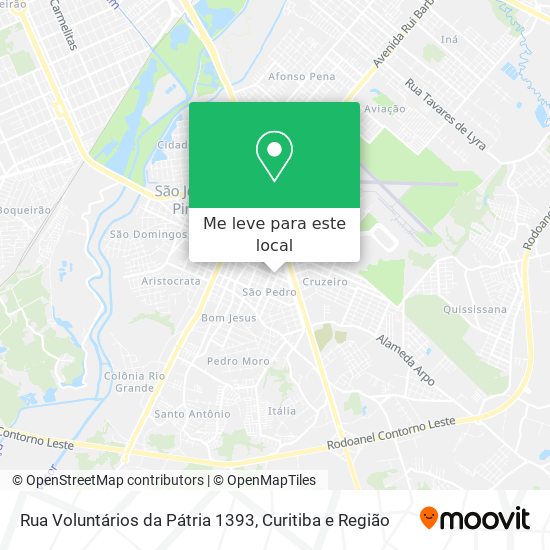 Rua Voluntários da Pátria 1393 mapa