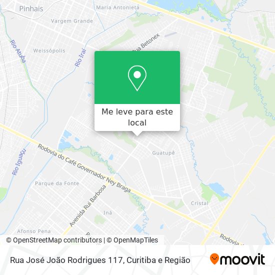 Rua José João Rodrigues 117 mapa