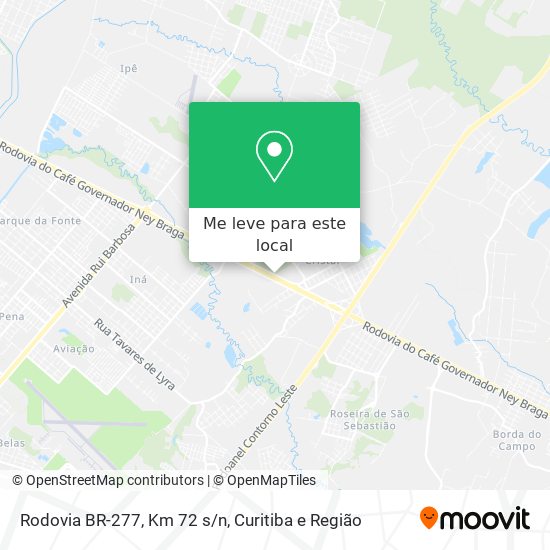 Rodovia BR-277, Km 72 s/n mapa