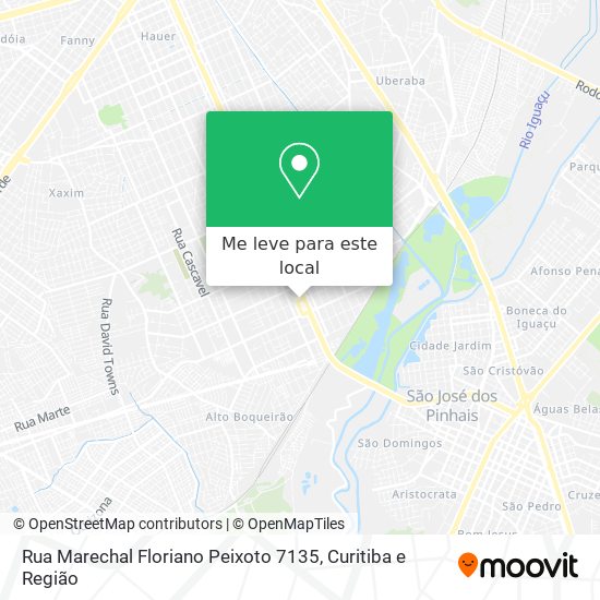 Rua Marechal Floriano Peixoto 7135 mapa