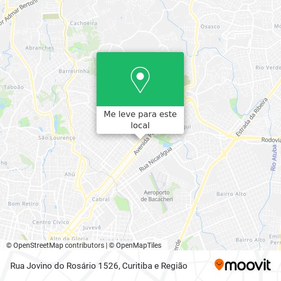Rua Jovino do Rosário 1526 mapa