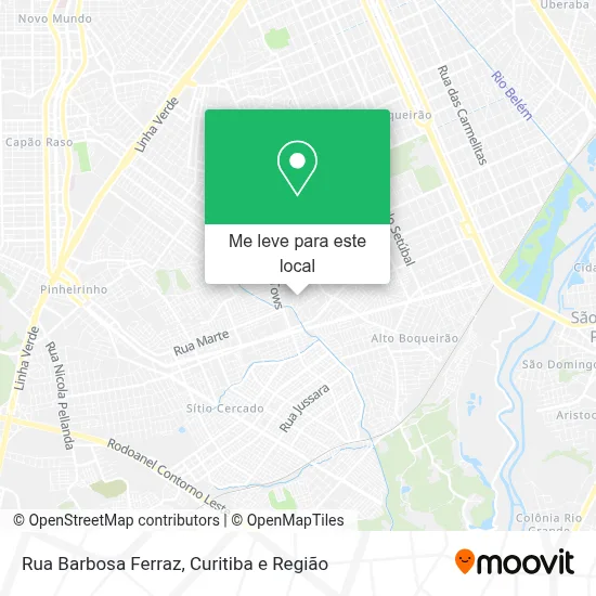 Rua Barbosa Ferraz mapa