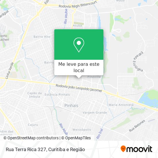 Rua Terra Rica 327 mapa