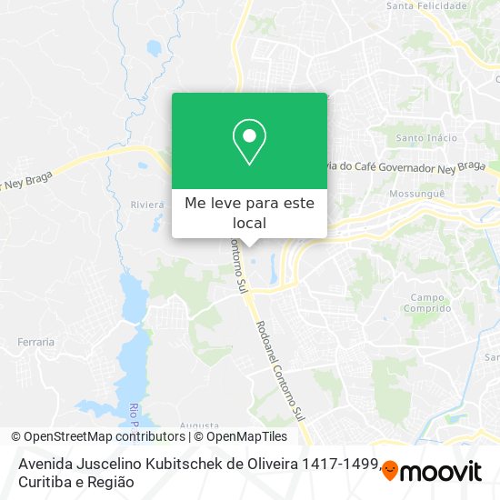 Avenida Juscelino Kubitschek de Oliveira 1417-1499 mapa