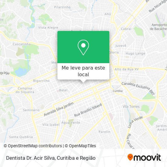 Dentista Dr. Acir Silva mapa