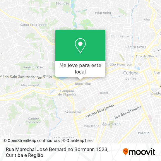 Rua Marechal José Bernardino Bormann 1523 mapa