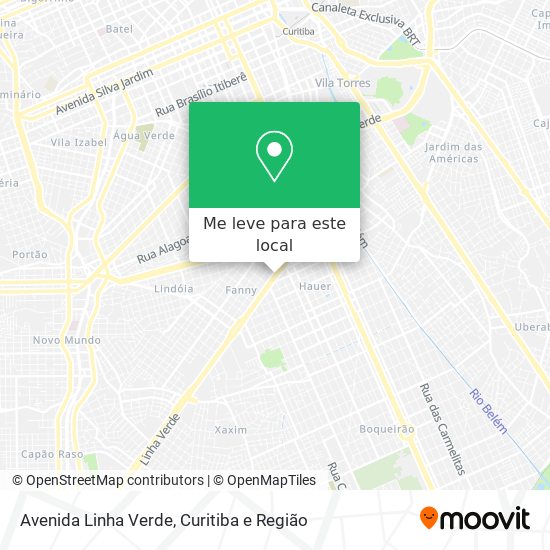 Avenida Linha Verde mapa