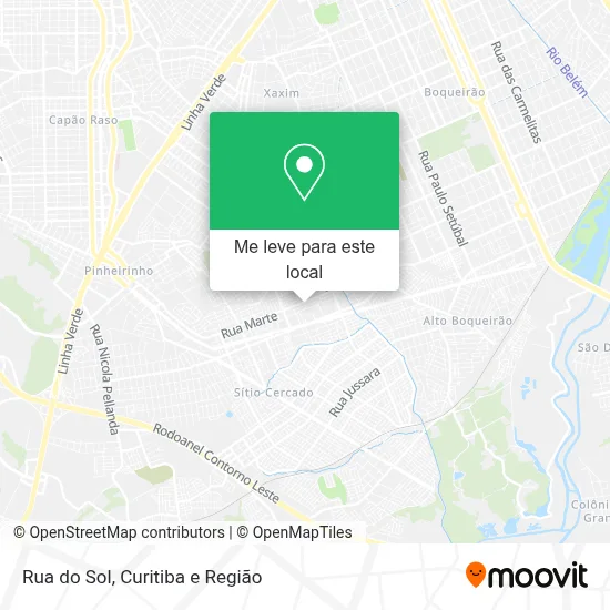 Rua do Sol mapa