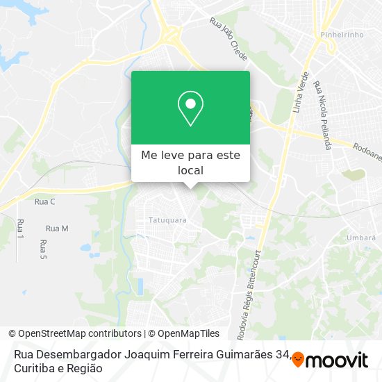 Rua Desembargador Joaquim Ferreira Guimarães 34 mapa