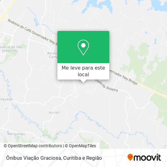 Ônibus Viação Graciosa mapa