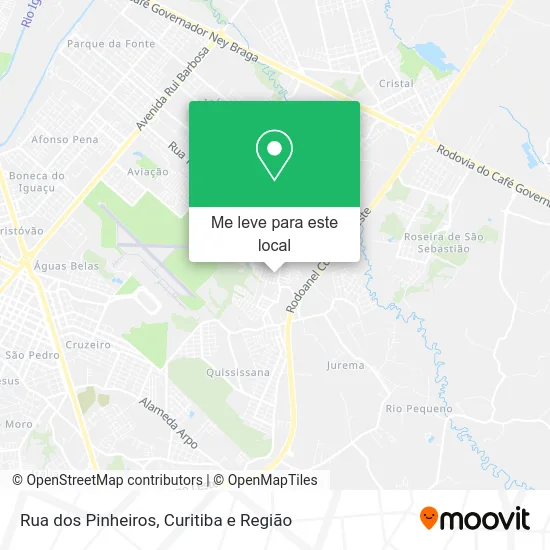 Rua dos Pinheiros mapa