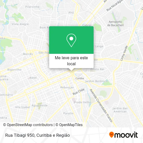 Rua Tibagi 950 mapa