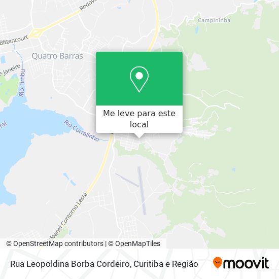 Rua Leopoldina Borba Cordeiro mapa