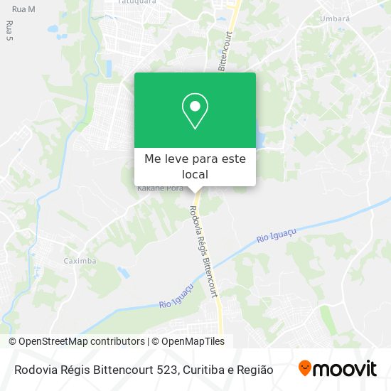 Rodovia Régis Bittencourt 523 mapa