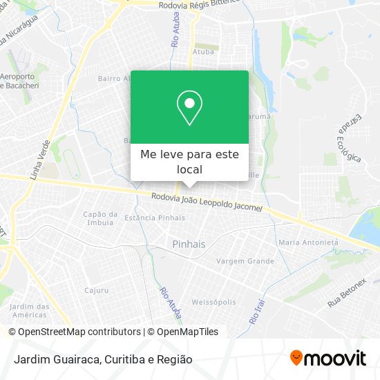 Jardim Guairaca mapa
