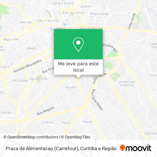 Praca de Alimentacao (Carrefour) mapa