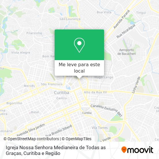 Igreja Nossa Senhora Medianeira de Todas as Graças mapa