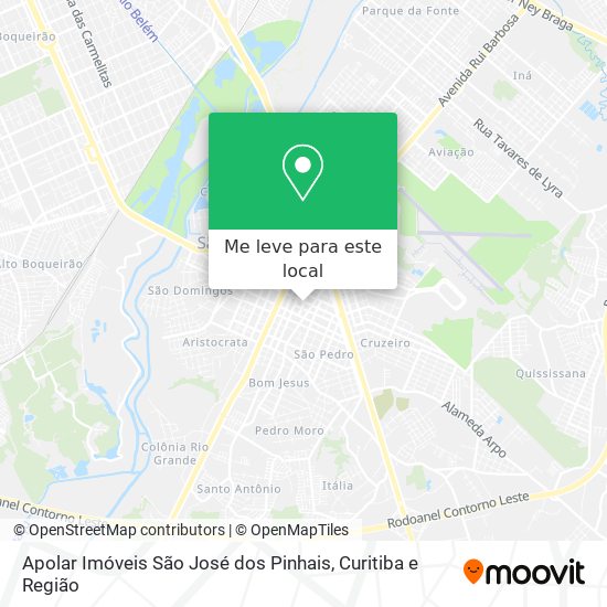 Apolar Imóveis São José dos Pinhais mapa