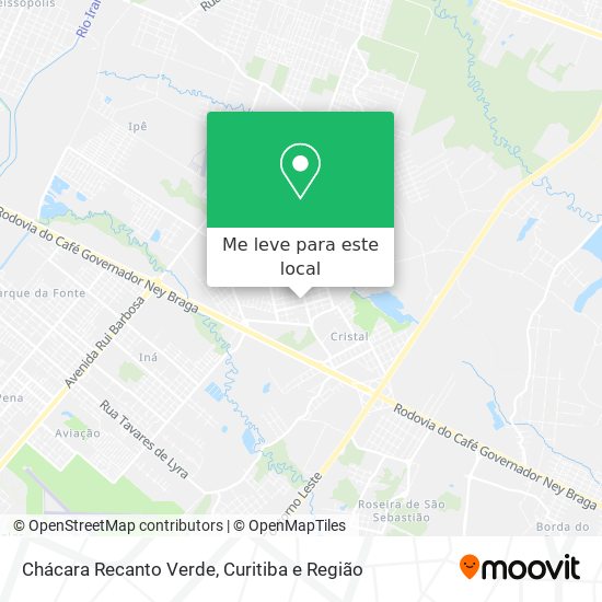 Chácara Recanto Verde mapa