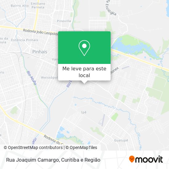 Rua Joaquim Camargo mapa