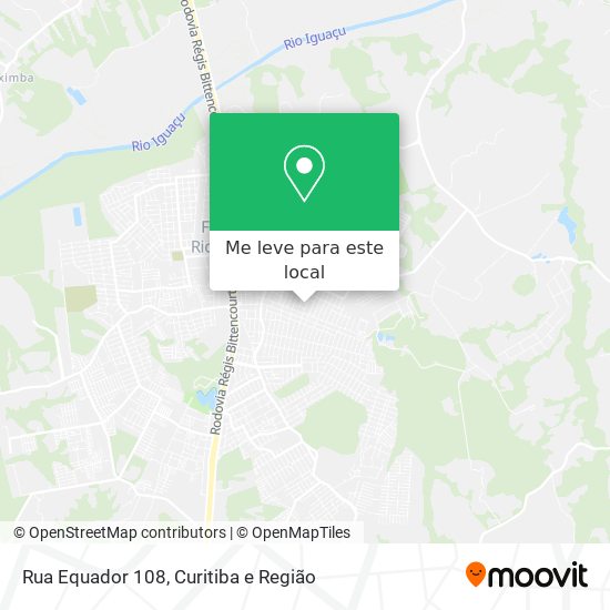 Rua Equador 108 mapa