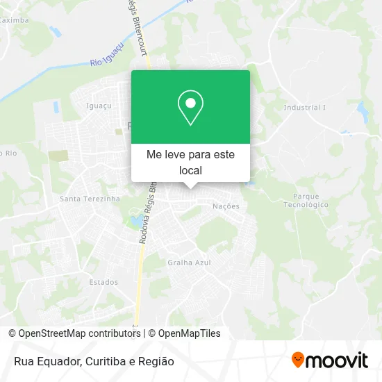 Rua Equador mapa