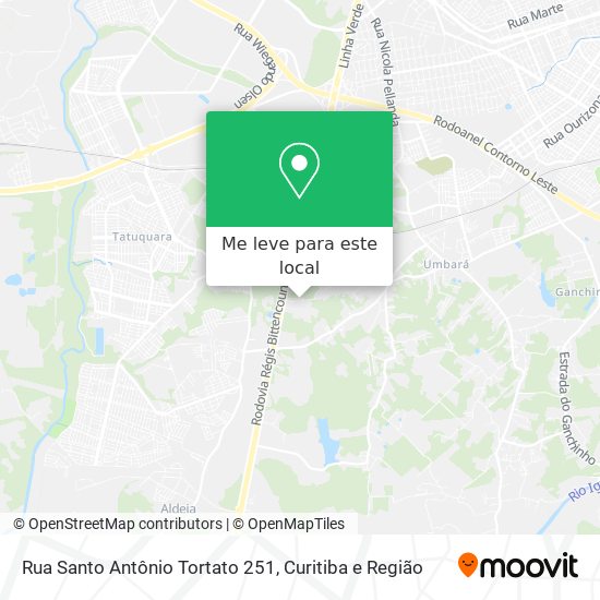 Rua Santo Antônio Tortato 251 mapa