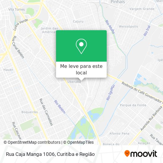 Rua Caja Manga 1006 mapa