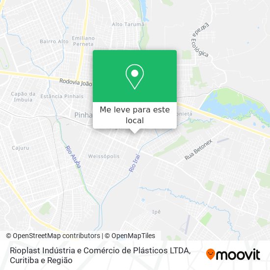 Rioplast Indústria e Comércio de Plásticos LTDA mapa