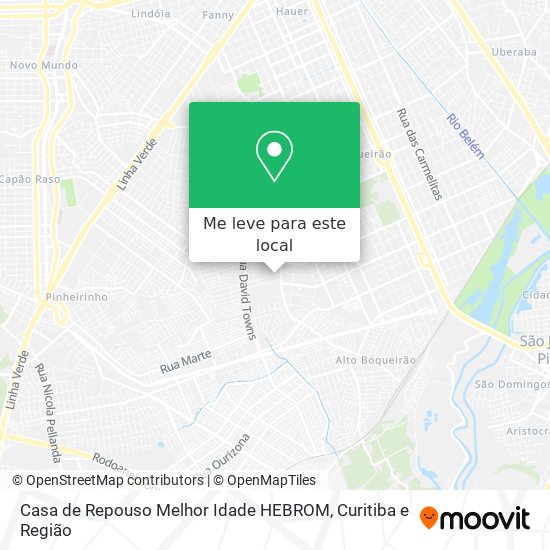 Casa de Repouso Melhor Idade HEBROM mapa
