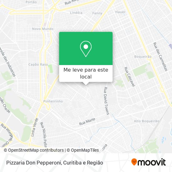 Pizzaria Don Pepperoni mapa